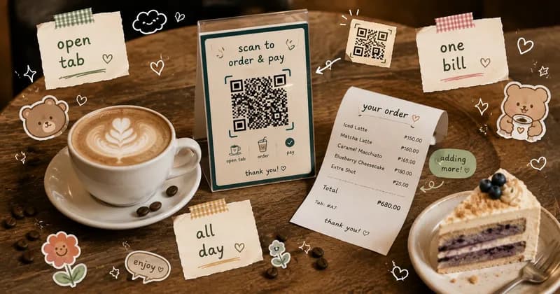 Dine-in tabs, open tabs, and menus that change through the day