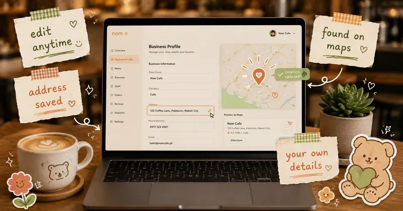 Edit your full business profile, anytime